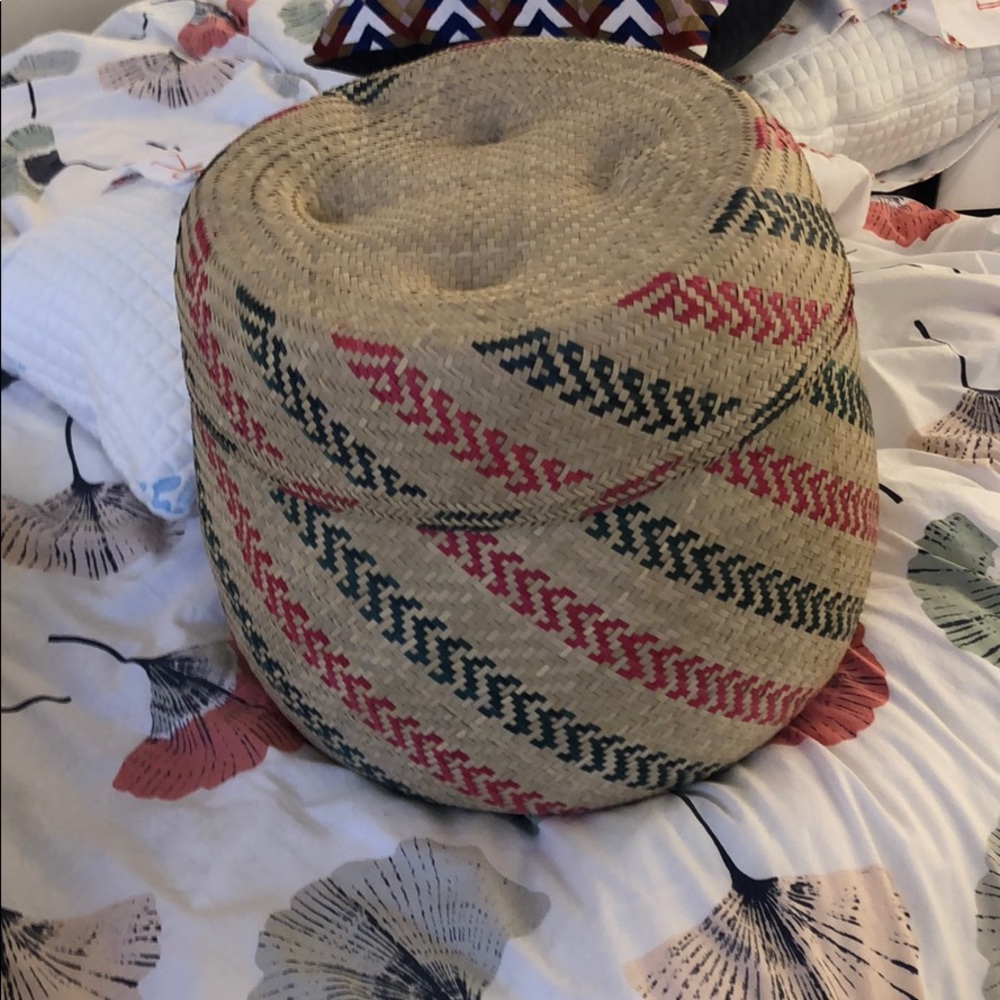 Handwoven Minna basket, height 13”, diameter 12”